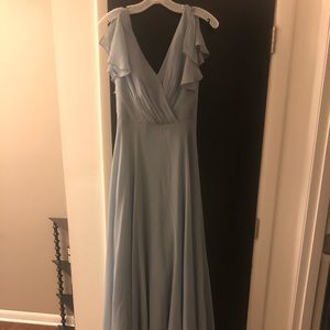 David’s Bridal-Flutter Sleeve Bridesmaids Dress